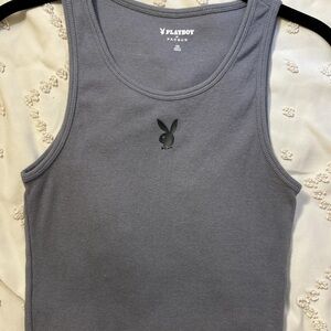Playboy cropped tank top